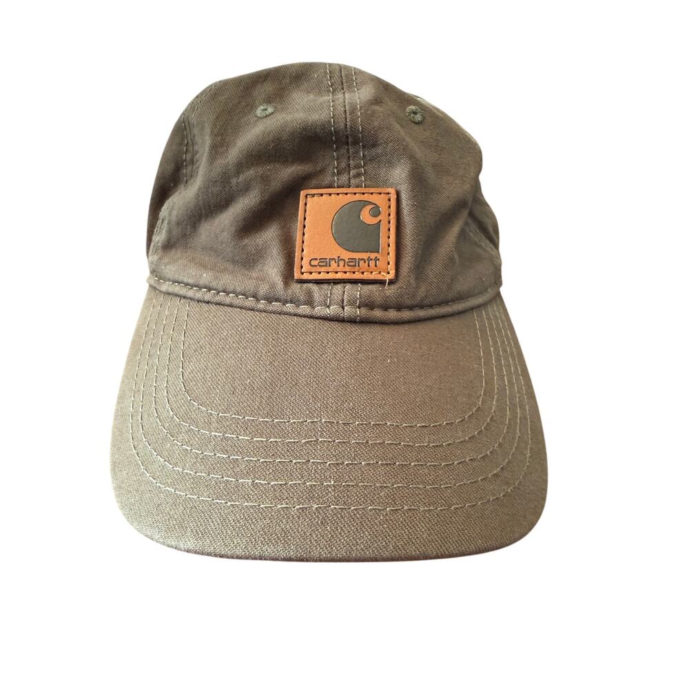Carhartt Olive Green adjustable strap back baseball style hat cap
